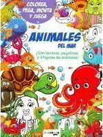 ANIMALES DEL MAR.COLOREA,PEGA,MONTA Y JUEGA