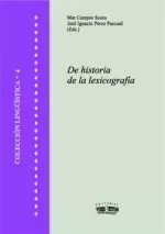 DE HISTORIA DE LA LEXICOGRAFIA