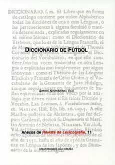 11.DICCIONARIO DE FUTBOL.ANEXOS DE REVISTA DE LEXICOGRAFIA