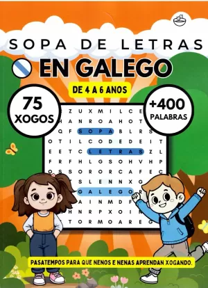 SOPA DE LETRAS EN GALEGO (DE 4 A 6 ANOS)